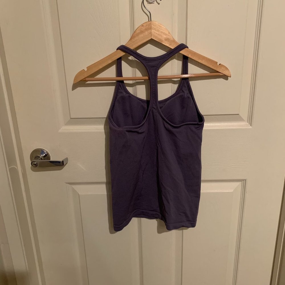Athleta Periwinkle Ribbed Workout Tank - Picture 4 of 5